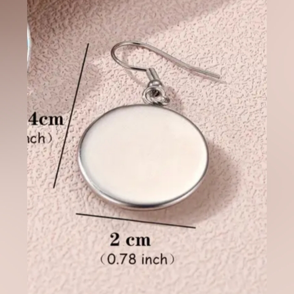 Western earrings Colorful artistic Boho Owl Design Silver Crystal Glass - Picture 2 of 4